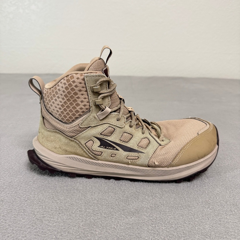 Altra Lone Peak Hiker 3 Men 11.5 Tan Trail Running Boots Hiking Shoe NO Insole